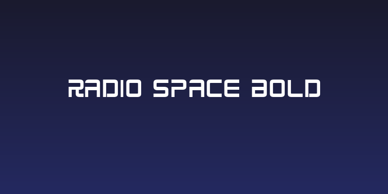 Radio Space Bold Social Header