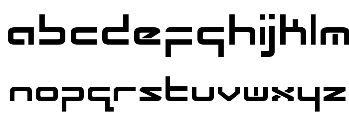 Radio Space Bold Font LOWERCASE