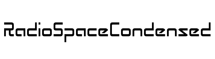 Radio Space Condensed  les polices de caractères gratuit tlcharger