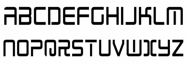 Radio Space Condensed Schriftart Groß