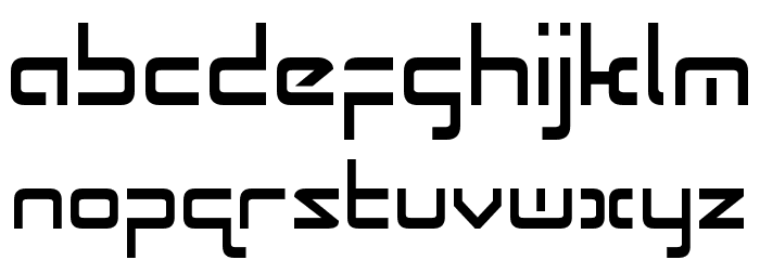 Radio Space Condensed Font LOWERCASE
