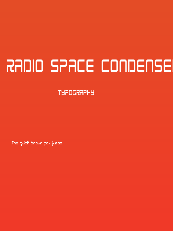 Radio Space Condensed Poster