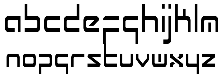 Radio Space Condensed Font LOWERCASE