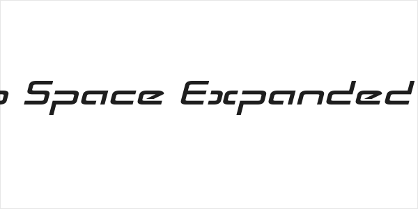 Radio Space Expanded Italic Logo