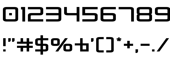 Radio Space Expanded Font OTHER CHARS