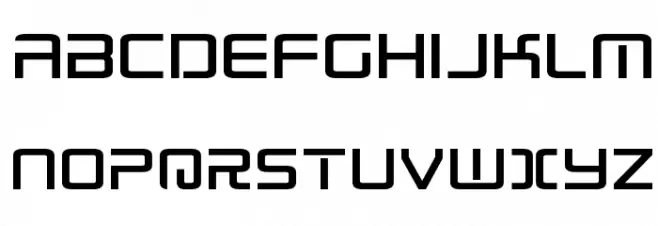 Radio Space Expanded Schriftart Groß