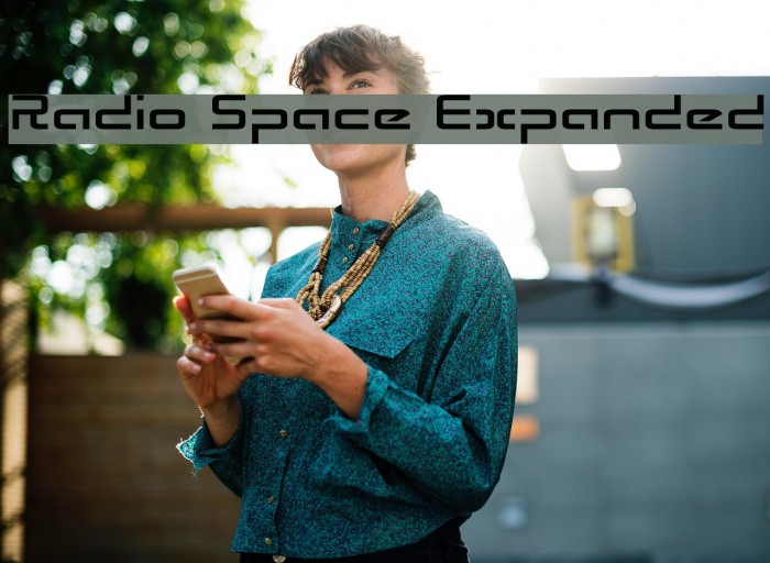 Radio Space Expanded Font examples