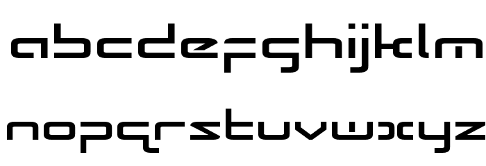 Radio Space Expanded Font LOWERCASE