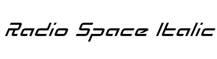 Radio Space Italic  नि: शुल्क फ़ॉन्ट्स डाउनलोड