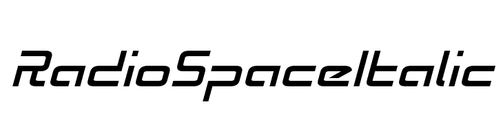Radio Space Italic  Frei Schriftart Herunterladen