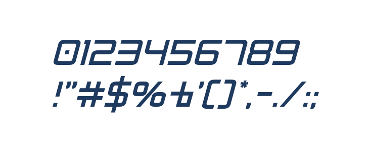 Radio Space Italic Other Characters