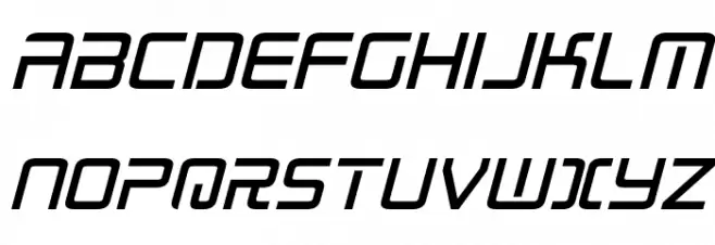 Radio Space Italic خط أحرف كبيرة