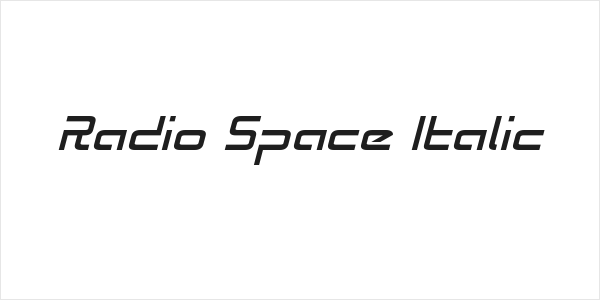 Radio Space Italic Logo