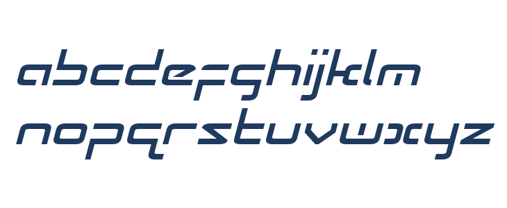 Radio Space Italic Lowercase