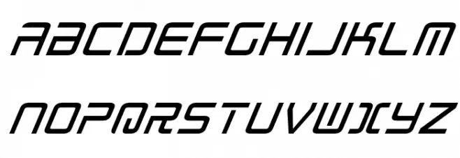 Radio Space Italic Polices MAJUSCULES