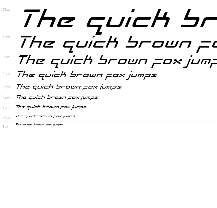 Radio Space Italic Waterfall