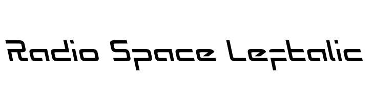 Radio Space Leftalic  フリーフォントのダウンロード