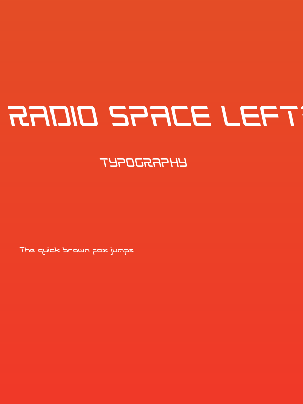 Radio Space Leftalic Poster
