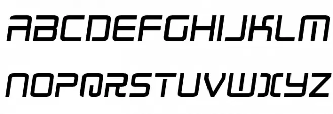 Radio Space Semi-Italic 字体 大写
