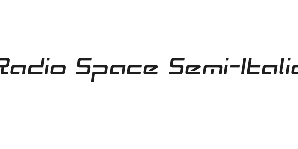 Radio Space Semi-Italic Logo