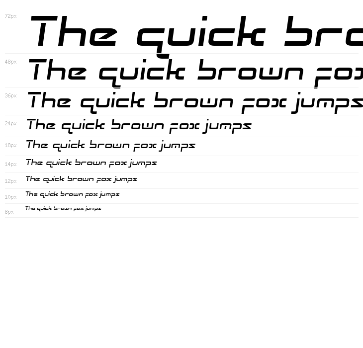 Radio Space Semi-Italic Waterfall