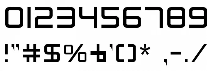 Radio Space Font OTHER CHARS