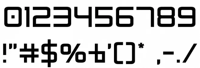 Radio Space Font OTHER CHARS