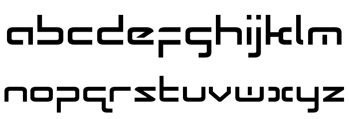 Radio Space Font LOWERCASE