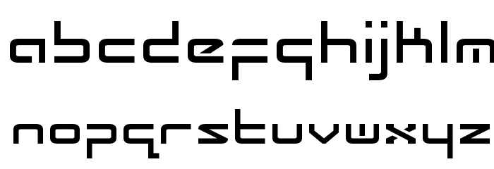 Radio Space Font LOWERCASE