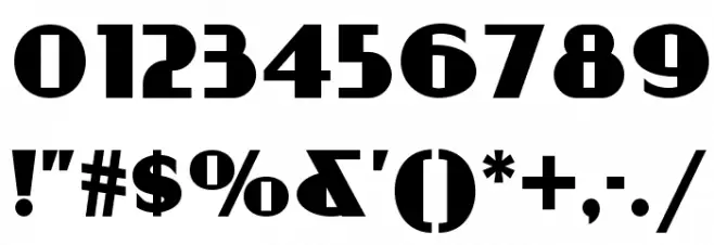 RadioDaysNF Font OTHER CHARS