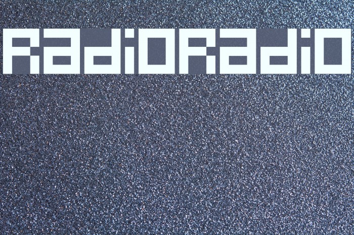 RadioRadio Font examples