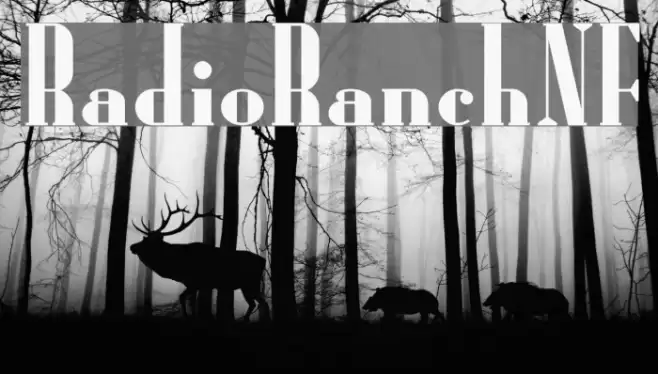 RadioRanchNF Font examples