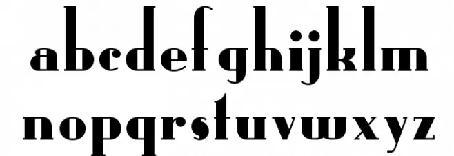 RadioRanchNF फ़ॉन्ट लोअरकेस