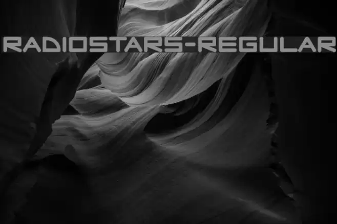 RadioStars-Regular Font examples