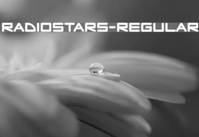 RadioStars-Regular Font examples