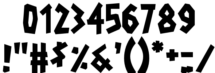Radioactive Granny Font OTHER CHARS