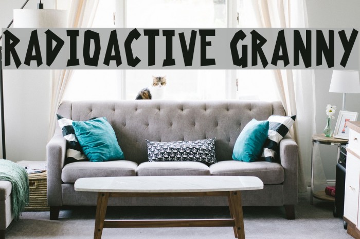 Radioactive Granny Font examples