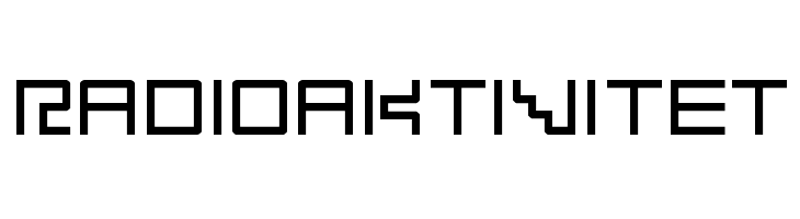 Radioaktivitet  Descarca Fonturi Gratis