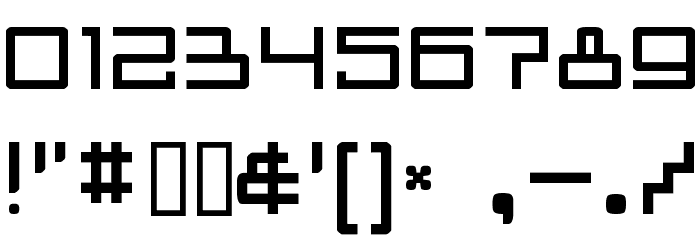 Radioaktivitet Font OTHER CHARS