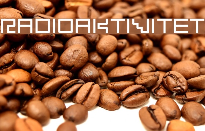 Radioaktivitet Font examples