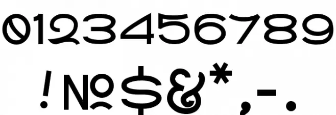 Radiometry Font OTHER CHARS