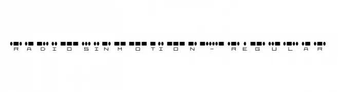 RadiosinMotion-Regular  Descarca Fonturi Gratis