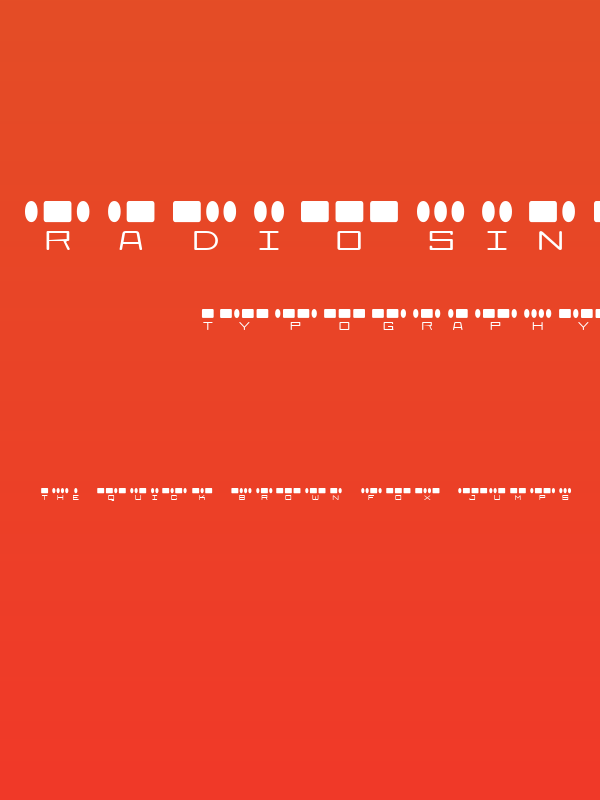 RadiosinMotion-Regular Poster