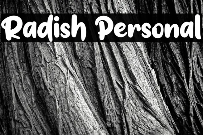 Radish Personal Example 3