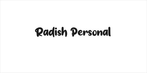 Radish Personal Logo