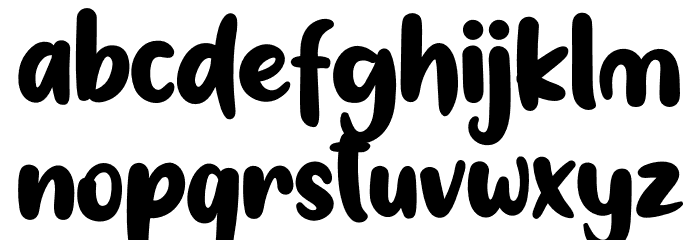 Radish Personal Font LOWERCASE