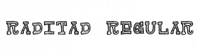 Raditad-Regular  नि: शुल्क फ़ॉन्ट्स डाउनलोड