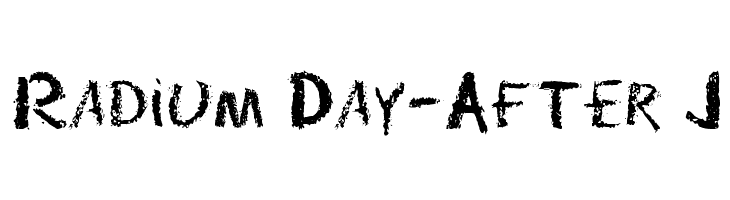 Radium Day-After J  नि: शुल्क फ़ॉन्ट्स डाउनलोड