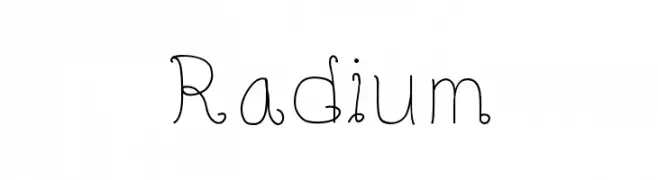 Radium  Fuentes Gratis Descargar