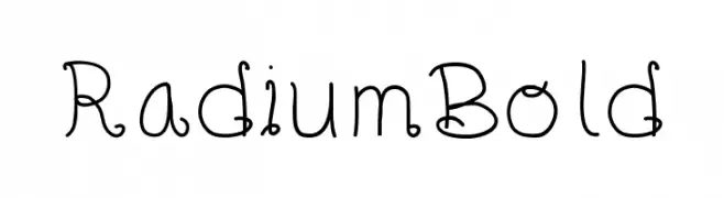 RadiumBold  Frei Schriftart Herunterladen